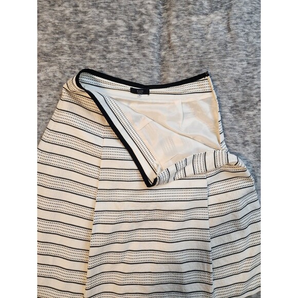 Keith British Style Cream/Black Embroidered Striped Skirt size 38 - Picture 5 of 5